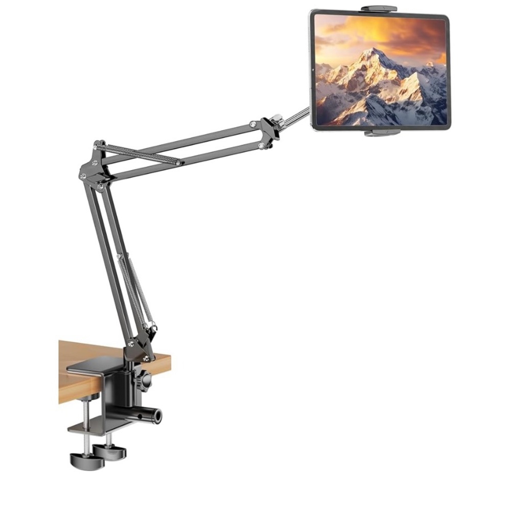 Adjustable Tablet Holder for Tablets. Stand for Bed or Desk (4.7''-11'')